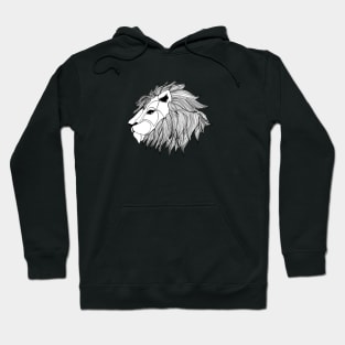 Geometric Lion Head Hoodie